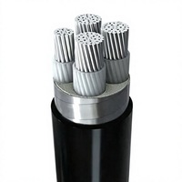 Câble d'alimentation YJLV en aluminium XLPE, cuivre léger, gaine PVC 0,6/1 kV pour la transmission et la distribution d'énergie sur longue distance