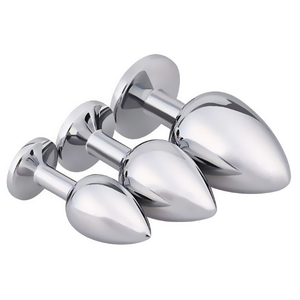 BDSM Juguetes sexuales para adultos Joya de metal inoxidable Dilatador anal Mujeres Fitness Crystal Jewelry Butt Set Anal Plug - Product Image 3