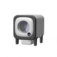 Caja de Arena Automática para Gatos, Autolimpiable con un Solo Toque, Control Remoto por Aplicación Inteligente, Eliminación de Olores, Antibacteriana, ABS OEM, Gran Capacidad