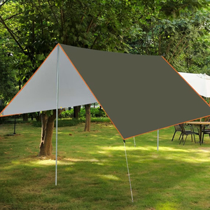 Grande bâche de camping imperméable double couche 4 saisons, abri solaire portable, bâche d'indice 2000-3000 mm pour le camping en extérieur - Product Image 1