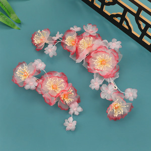 Nouvel accessoire capillaire fleur dégradé rose fait main Printemps 2026, nouvelle pince à cheveux fleur, accessoire capillaire fleur perforée pour coiffure - Product Image 3