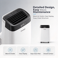 Climatiseur portable de refroidissement et de chauffage 7000-12000 BTU certifié CE, mobile, silencieux avec fonction de verrouillage enfant