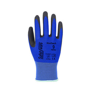 Guantes DE SEGURIDAD antideslizantes Ultra Fit Espuma de nitrilo a prueba de cortes Material industrial de nailon Spandex para compatible con pantalla táctil - Product Image 5