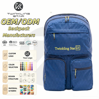 Sac à dos de voyage et de sport en nylon Ripstop respirant, grande capacité, imperméable, léger, pour ordinateur portable, multi-poches, pour hommes et femmes