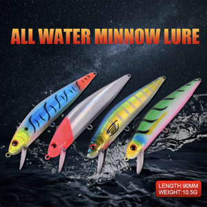 เหยื่อปลอมแบบจมน้ำชนิดมินโนว์ ขนาด 90 มม./125 มม. สำหรับตก<span class=keywords><strong>ปลา</strong></span>ไพค์ <span class=keywords><strong>ปลา</strong></span>กะพง <span class=keywords><strong>ปลา</strong></span>แซนเดอร์ และปลา<span class=keywords><strong>แซลมอน</strong></span> น้ำเค็มและน้ำจืด - Product Image 5