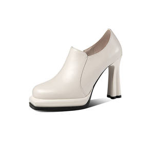 รองเท้าบูทหุ้มข้อสตรีแบบส้นหนา หัวเหลี่ยม ใส่สบายและใช้งานได้หลากหลาย พร้อมดีไซน์สไตล์เรโทร - Product Image 2