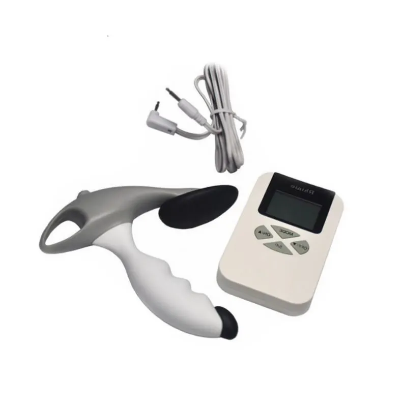 Kostenlose individuelle Box  wasserdichter medizinischer Hand-Stimulator rotierende Elektromassage Prostata-Stick-Massagegerät