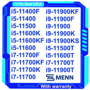 CPU de 11.ª Generación <span class=keywords><strong>I5</strong></span> <span class=keywords><strong>11400</strong></span> 11400F 11400T 11500 11600 11600K 11600KF I7 11700 11700T 11700K 11700F 11700KF I9 11900 11900K 11900F - Product Image 1