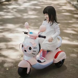 <span class=keywords><strong>Patinete</strong></span> <span class=keywords><strong>Eléctrico</strong></span> para Niños de 1 a 3 Años, Unisex, con Control Remoto, Recargable, Marco de Plástico, Logotipo de Cara de Gato de Dibujos Animados - Product Image 6