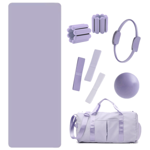 Kit de fitness personnalisé avec logo : ballon de yoga, anneau de Pilates, poids de cheville en silicone, bande d'étirement, bande de résistance, kit de Pilates - Product Image 3