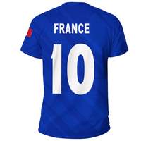 Fabricants de vêtements personnalisés France Football T-shirts pour hommes conception Unique vente en gros Tshirt ample avec tout neuf de haute qualité