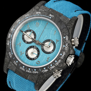 Reloj Deportivo de Lujo Automático Mecánico de Fibra de Carbono con Logotipo Personalizado OEM 904l, Resistente al Agua, con Cristal de Zafiro - Product Image 2