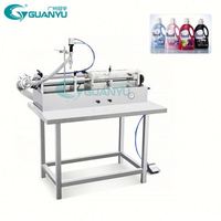 Machine de remplissage semi-automatique à tête unique pour liquides, détergents, shampoings, gels douche, équipement de remplissage de bouteilles en plastique