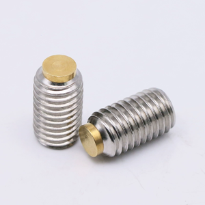 Produit phare : Vis de réglage à poussoir à ressort hexagonale en acier inoxydable, plastique et laiton, avec <span class=keywords><strong>embout</strong></span> en laiton, personnalisable - Product Image 1