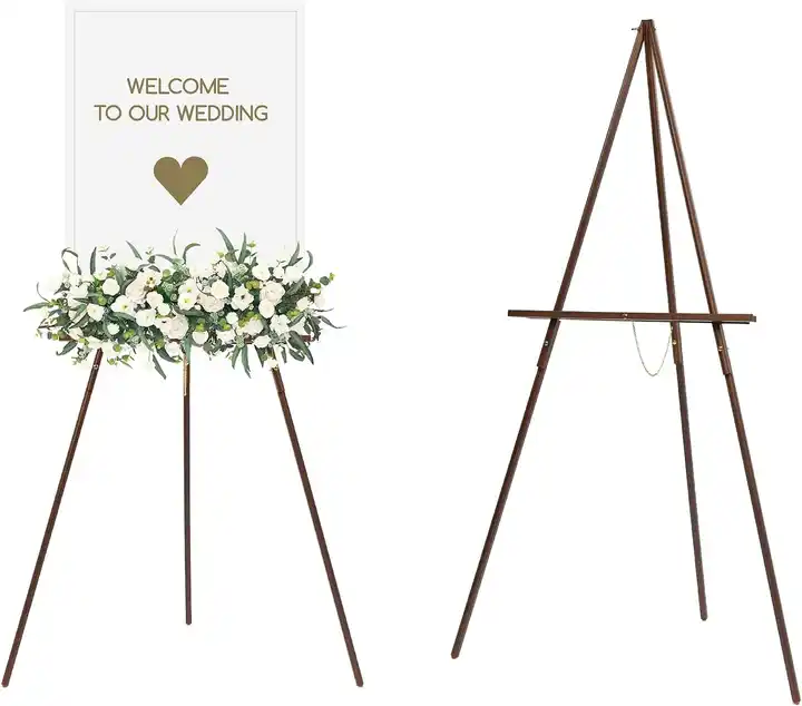 Easel Stand for Wedding Sign Poster 63'' Instant Display Easel for Floor  Adju