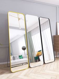 Black Frame Traditional Design Illuminated 2 Years Warranty Lumina Aluminum Alloy <b>Rectangular</b> Corner Full-Length <b>Mirror</b> - Product Image 2