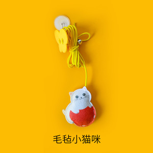 ของเล่นแมว ตุ๊กตาการ์ตูน แขวนได้ ทนทาน เล่นคนเดียวได้ สำหรับแมว 1 ระดับ - Product Image 4