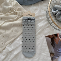 Chaussettes d'été très vendues, respirantes, en maille, à pois, douces, respectueuses de la peau, en coton, pour femmes