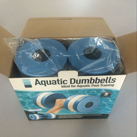 Ensemble d'haltères de piscine haute densité poignées en mousse Eva poids à remplir Aqua thérapie perte Sports nautiques eau haltère aquatique