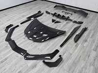 Bodykit de voiture en Fiber de carbone de haute qualité BTC pour Chevrolet Corvette C8 nouvelle condition diffuseur de lèvre avant jupes latérales capot de becquet