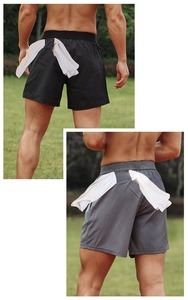 <span class=keywords><strong>Pantaloncini</strong></span> Sportivi da <span class=keywords><strong>Uomo</strong></span> in Poliestere e Spandex ad Asciugatura Rapida <span class=keywords><strong>con</strong></span> <span class=keywords><strong>Tasche</strong></span> <span class=keywords><strong>Laterali</strong></span>, Shorts da Palestra per Fitness e Allenamento - Product Image 6