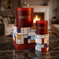Pabrik Label Kustom AIKUN Lilin Aroma Alami Berbahan Dasar Lilin Kedelai Mewah untuk Rumah, Spa, Yoga, dan Retreat