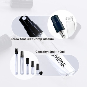 Vente en gros <span class=keywords><strong>Mini</strong></span> 2ml 5ml 10ml Bouteille <span class=keywords><strong>d</strong></span>'échantillon de parfum en verre rechargeable Atomiseur de Cologne pour les tests - Product Image 3