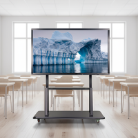 Moniteur LCD haute luminosité 65-98 pouces 1080p, écran tactile IR 20 points, 120 Hz, garantie 3 ans, Android Windows Intelligent