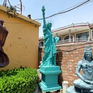 BLVE Gran decoración al aire libre Escultura famosa Estatua de resina de fibra de vidrio de la libertad En stock