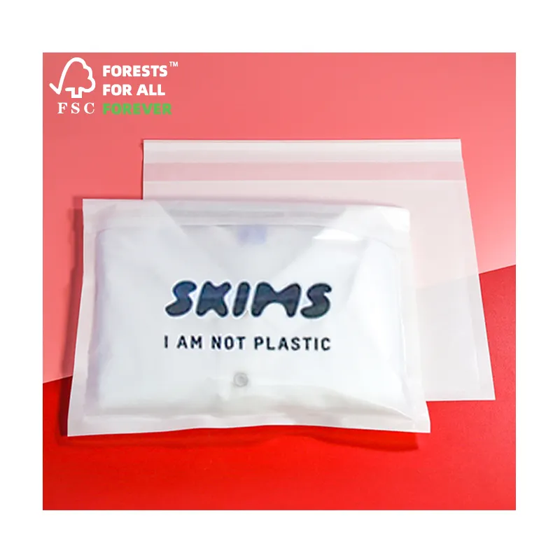 100% biodegradable transparent glassine paper bags for sock packaging