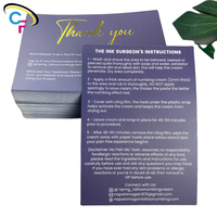 Cartes de remerciement personnalisées avec logo en or mat violet et code QR pour les réseaux sociaux, pour les commentaires des clients