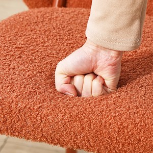 Silla de Comedor de Diseño Escandinavo Contemporáneo con Respaldo de Metal, Silla de Maquillaje Simple - Product Image 4