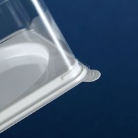 Boîte d'emballage transparente jetable X052 de qualité alimentaire pour petits gâteaux mousse, 3 et 4 pouces, pour Mille-feuille et grands choux feuilletés