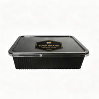 Boîte à lunch jetable ZhiLu, sans BPA, recyclable, micro-ondable, compatible congélateur (-10°C à 120°C), anti-fuite, qualité alimentaire