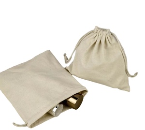Pochette à cordon personnalisée High King, sac à cordon en toile naturelle pour emballage cadeau et rangement, sac de courses en gros - Product Image 1