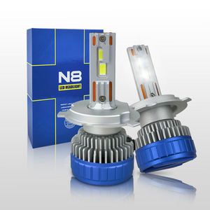 หลอดไฟ LED N8 200W 20000LM รุ่น H4 9005 9006 แบบท่อทองแดงคู่ H11 H1 หลอดไฟ LED 9005 9006 สำหรับรถยนต์ H7 LED 12V H4 LED ไฟหน้ารถยนต์ - Product Image 2