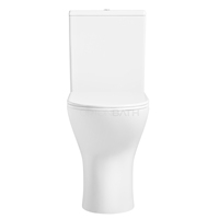 WC moderne deux pièces avec siphon en P, cuvette haute confort de 460 mm de hauteur, en céramique, double chasse, siège à dégagement rapide, économique, vente en gros