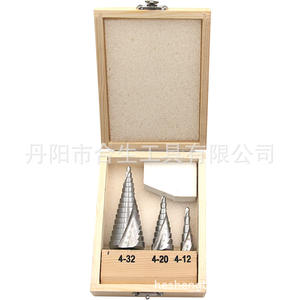 Mr <b>Drill</b> Metric <b>Step</b> <b>Drill</b> Bits 4-32mm Triangular Handle Bright Finish Steel Application - Product Image 4