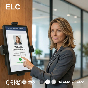 Terminal de Control de Acceso con Reconocimiento Facial Android 14 para Gestión de Visitantes en Edificios de Oficinas, Montaje en Pared, Alimentación PoE Corpora - Product Image 1