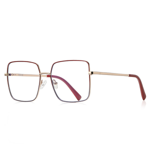 VisualMate Personnaliser Grande Monture <span class=keywords><strong>de</strong></span> <span class=keywords><strong>Lunettes</strong></span> Surdimensionnées <span class=keywords><strong>Lunettes</strong></span> Optiques Élégantes en Métal <span class=keywords><strong>de</strong></span> Haute Qualité <span class=keywords><strong>Lunettes</strong></span> <span class=keywords><strong>à</strong></span> <span class=keywords><strong>Prix</strong></span> Compétitif - Product Image 3