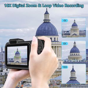 SPUNALP UHD 8K 수중 카메라 70MP 33FT WiFi 방수 2.88 "듀얼 스크린 자동 초점 셀카 2500mAh 배터리 18X 부동 - Product Image 5