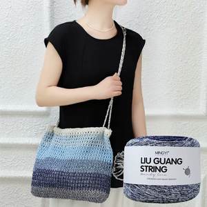 Hilo mixto de algodón teñido al por mayor transfronterizo 200g Ball OE Technics Anti-Pilling tejido <span class=keywords><strong>a</strong></span> mano ganchillo sombrero cojín bolsa hilo - Product Image 4