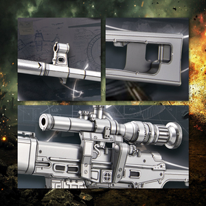 ปืนสไนเปอร์ Piececool <span class=keywords><strong>SVD</strong></span> <span class=keywords><strong>Dragunov</strong></span> ชุดประกอบแบบ 3 มิติ ทำจากโลหะ สแตนเลส ของเล่นประกอบเองสำหรับผู้ใหญ่ - Product Image 5