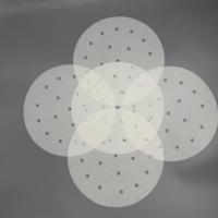 Papier de cuisson perforé jetable résistant aux hautes températures pour friteuse à air, garde le panier de cuisson propre pendant la cuisson