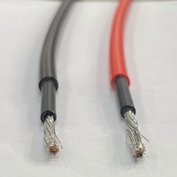 Câble solaire en cuivre étamé isolé électrique à conductivité supérieure 2.5 4mm 6mm DC H1Z2Z2-K fils PV