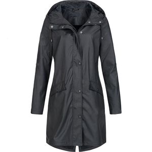 <strong>Womens</strong> Waterproof <strong>Raincoat</strong> Ladies Outdoor Rain Wind Forest Jacket Coat <strong>Plus</strong> <strong>Size</strong> - Product Image 4