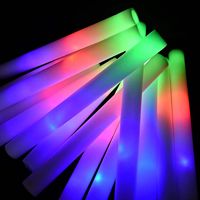 Bâtons lumineux en mousse LED personnalisés, bâtons lumineux en mousse pour mariages, concerts, fêtes de Noël, fournitures pour fêtes, bâtons lumineux en vrac