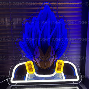 Haute Qualité <span class=keywords><strong>Dragon</strong></span> Anime Personnage Boule Néon Led Lumières Signe Mignon Dessin Animé Personnalisé 3D Néon Lumière Peut Suspendu - Product Image 2