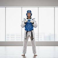 Sistema de Protección Electrónico Inalámbrico para Taekwondo, Protector Corporal Electrónico Profesional para Torneos de Artes Marciales