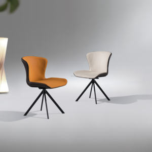 Sillas de Comedor Giratorias Modernas y Ergonómicas de Lujo, Muebles de Restaurante de Cuero Sintético Duradero de Alto Rendimiento - Product Image 2